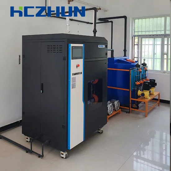 Hczhun Hccl Controle PLC Gerador de hipoclorito de sódio para desinfecção de estações de água com aprovação CE